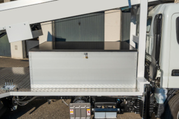 Cassone con pannello solare