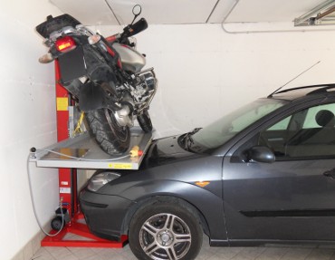 Parking car and motorbike